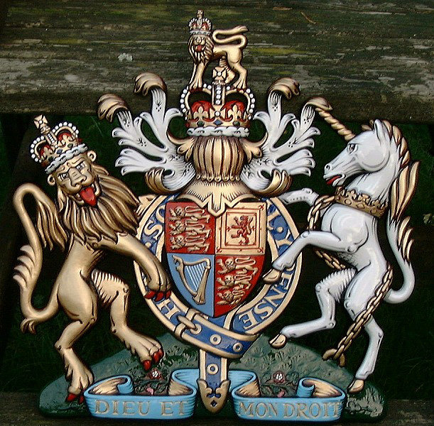 Royal Coat of Arms including helmet & mantling 